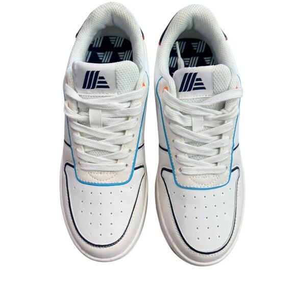 ALDI Fan club  White Sneakers with Multicolor Accents NEW Size 6 - Picture 3 of 8